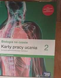 Biologia na czasie 2 Karty pracy ucznia 7zł 2021r. Wypełnione 4 strony