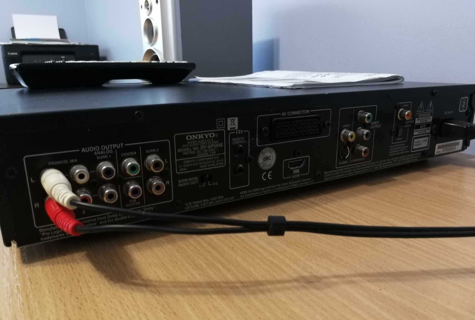 ONKYO DV-SP504E – Odtwarzacz DVD/CD/SACD/DVD-A Pilot Instrukcja !