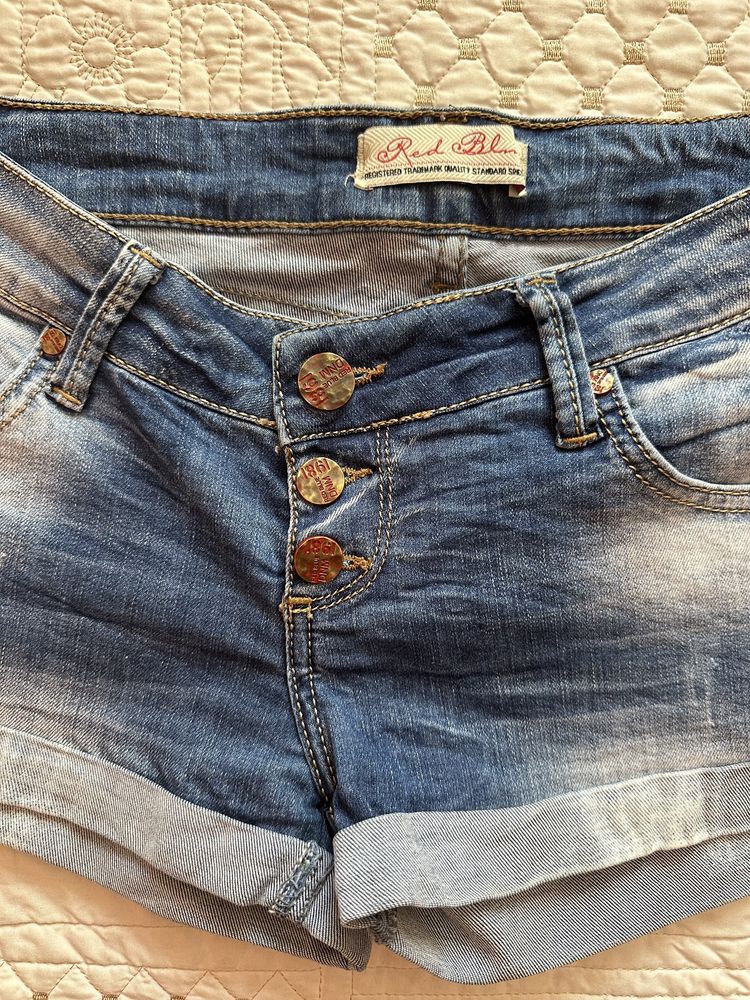 Женские джинсовые шорты, размер 36 (s)!