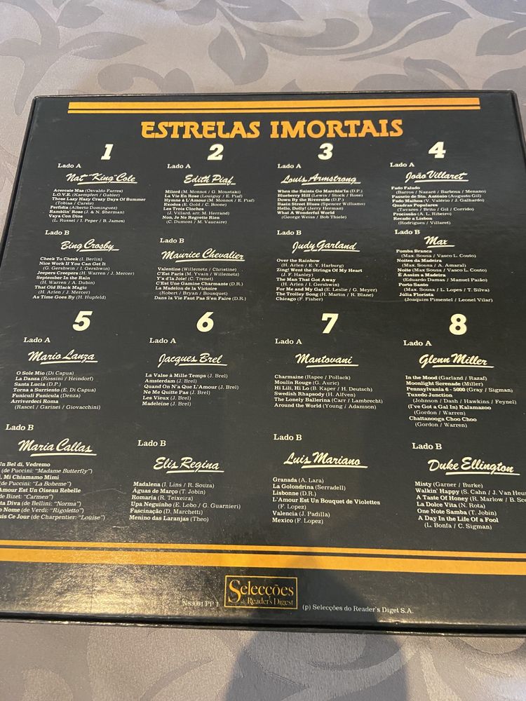 LP vinil ( 8 discos) - estrelas imortais