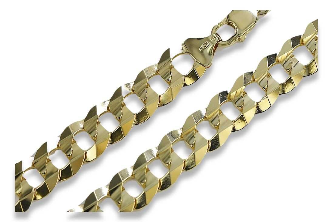 Złota bransoletka 14k 585 Pancerka Excellent! cb099y NEW! 8mm Wrocław