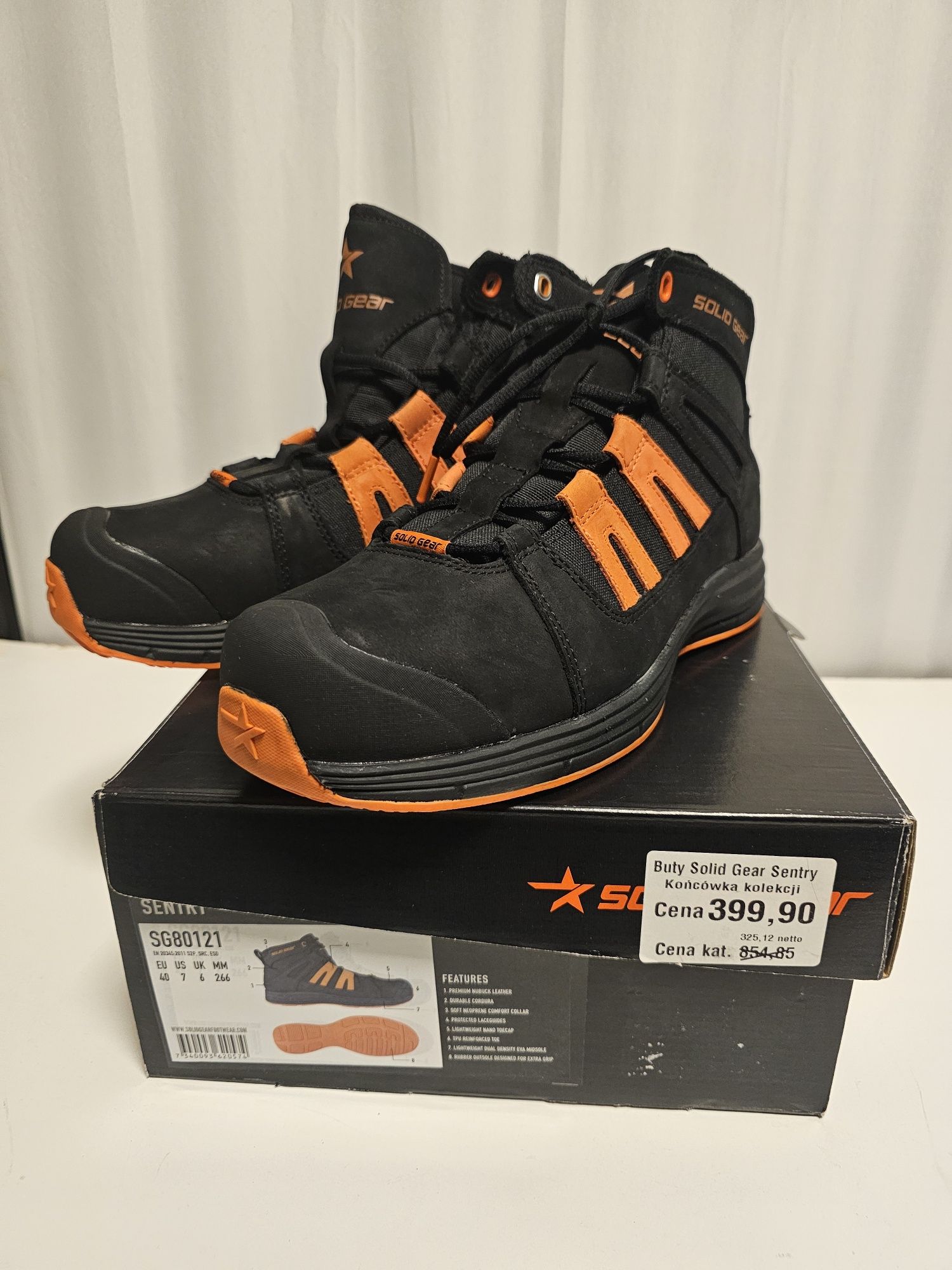 Buty robocze Solid Gear Sentry r.40 Snickers