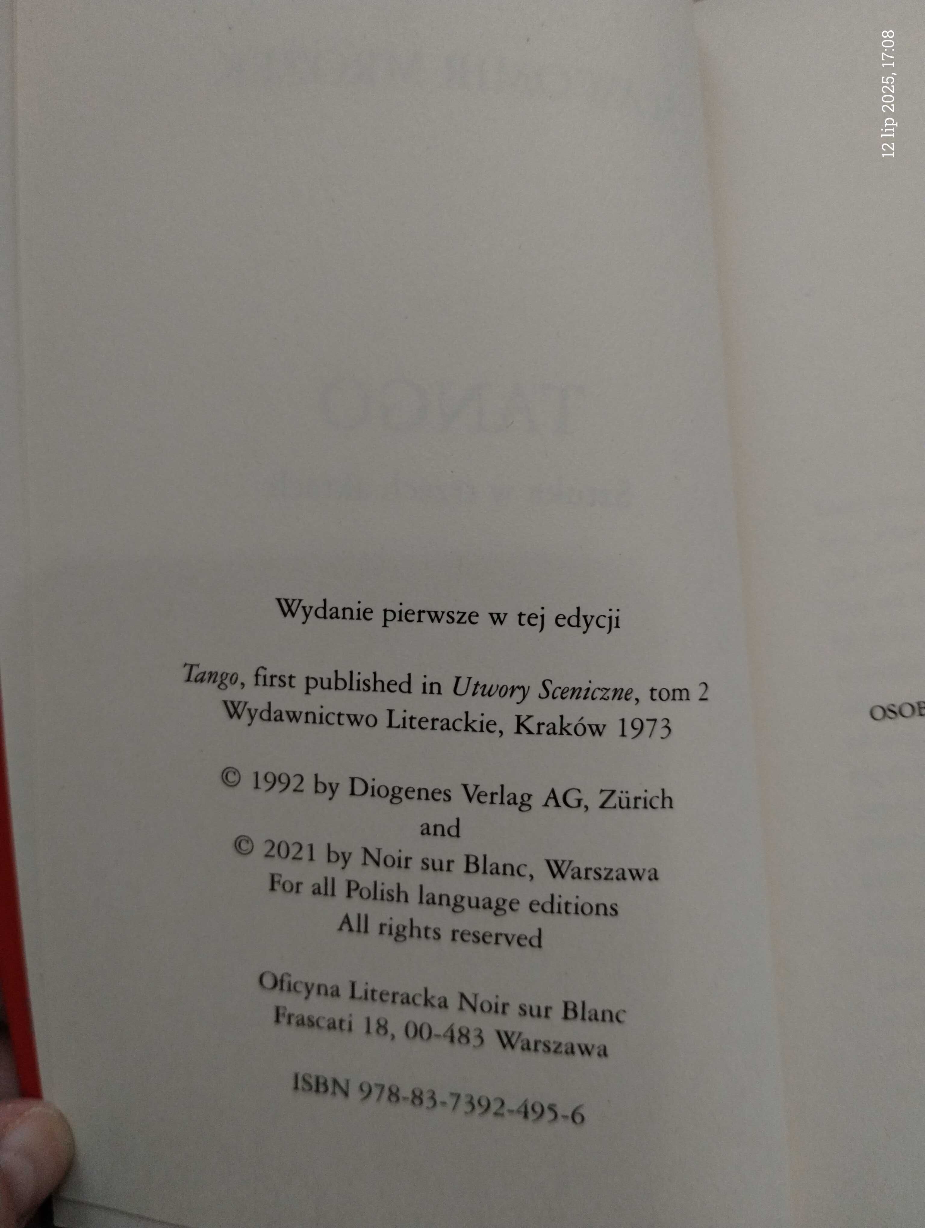 "Tango" S. Mrożek nowa