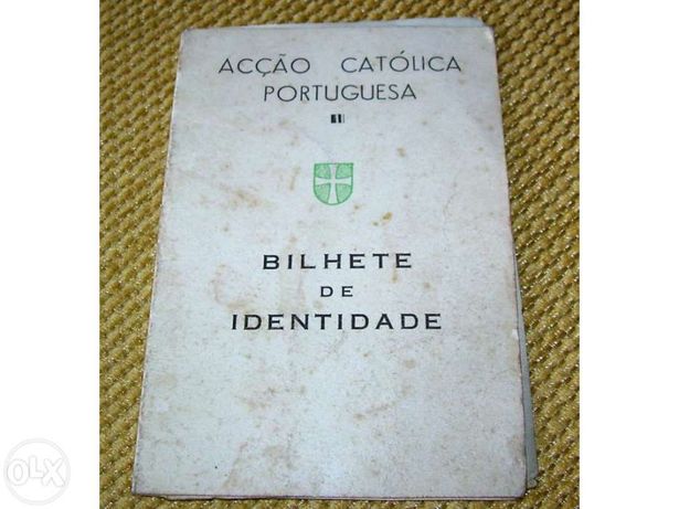 Bilhete de identidade da acÇÃo catÓlica portuguesa