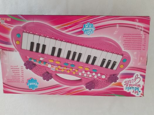 Keyboard Pianinko rożowe dla dziewczynek Simba