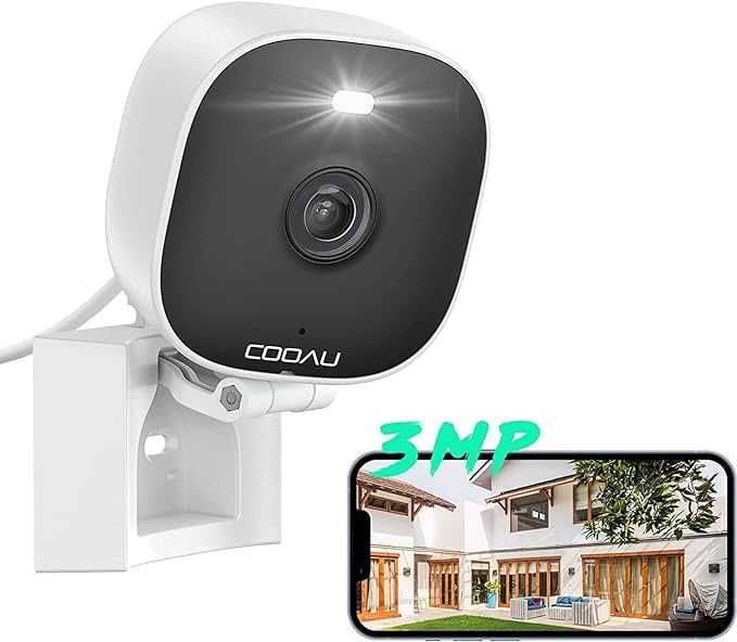 COOAU Kamera monitorująca 2K do użytku na zewnątrz