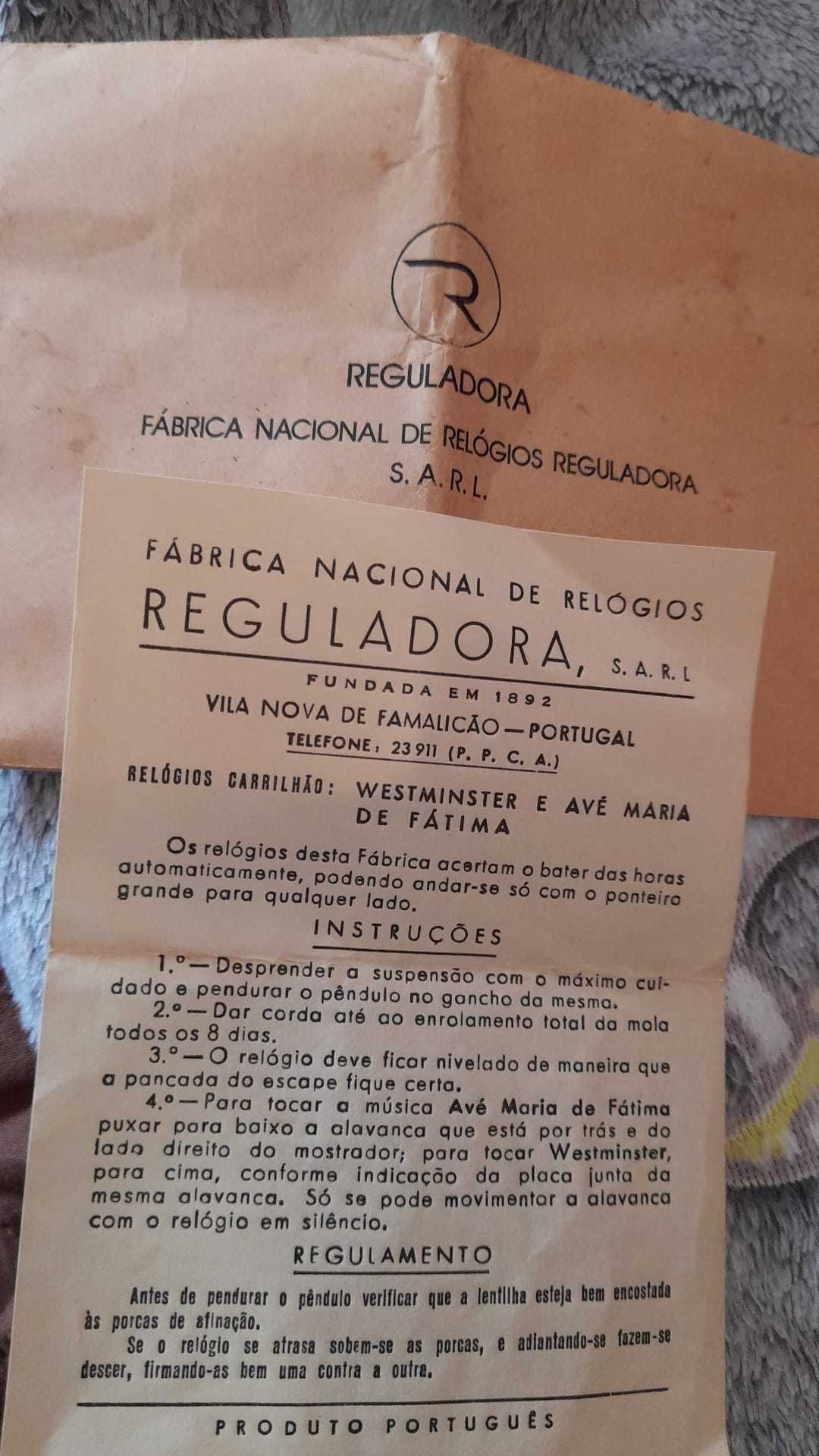 Relógio de parede REGULADORA