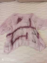 Блуза шовкова рожева