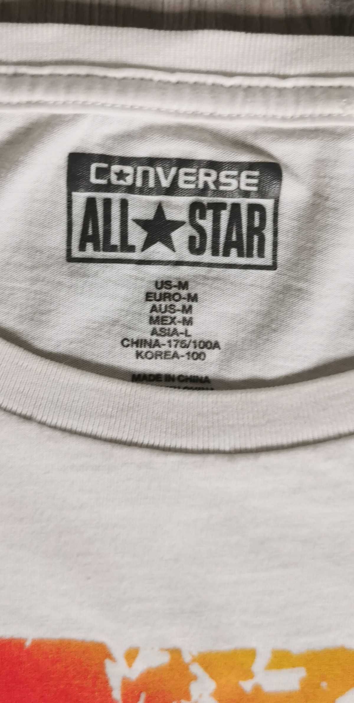 T-shirt Converse duży nadruk big print rozmiar M