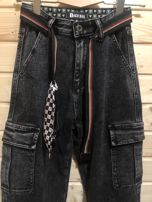 Джинси- карго жіночі темно-сірого кольору