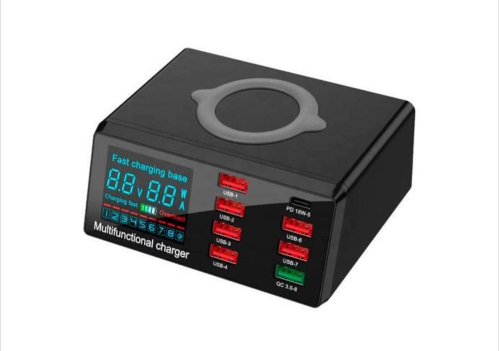 Зарядна станція wlx-9x 100w з бездротовою зарядкою