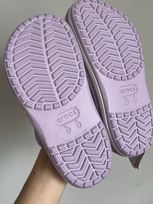Crocs bayaband lavender m6w8 38 крокси баябенд лаванда жіночі