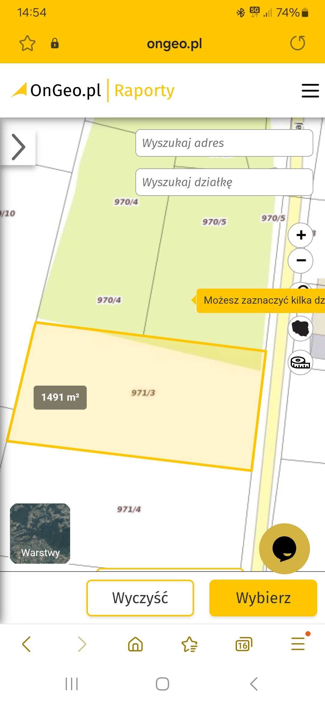 Sprzedam działkę
