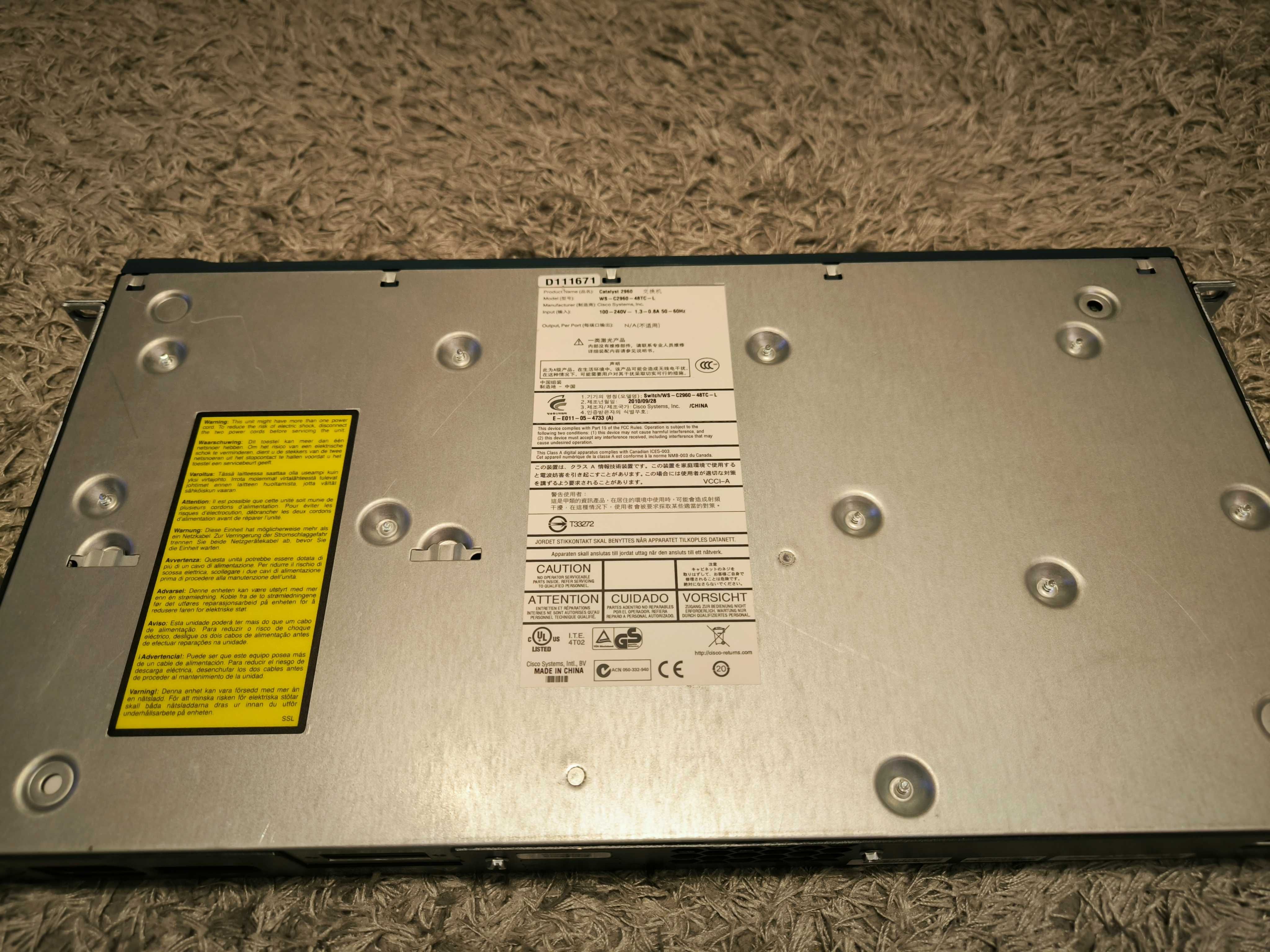 Switch Cisco Catalyst 2960 WS-C2960-48TC-L