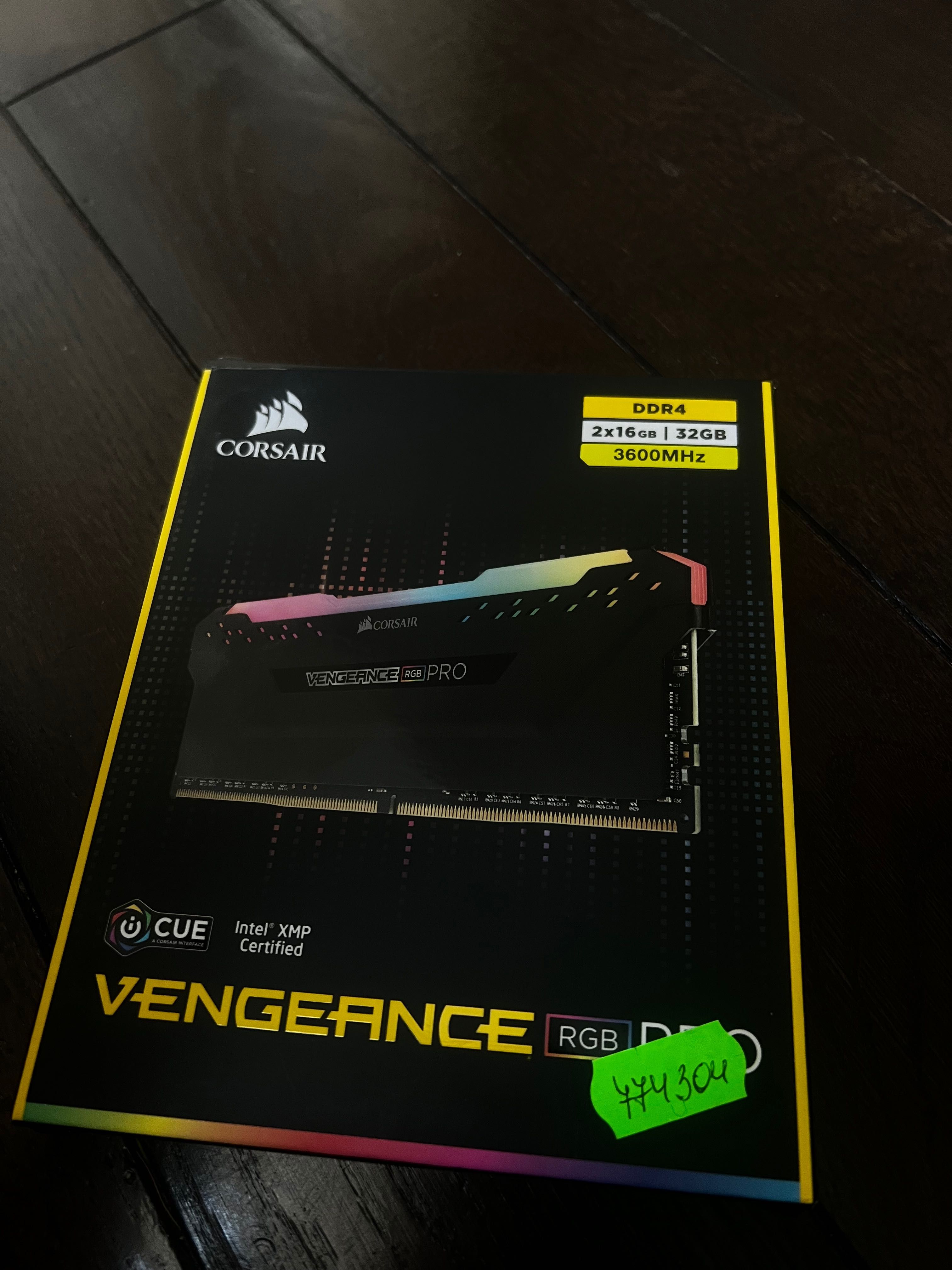НОВИЙ CORSAIR 2x16gb(32 gb) 3600MHz оперативна памʼять