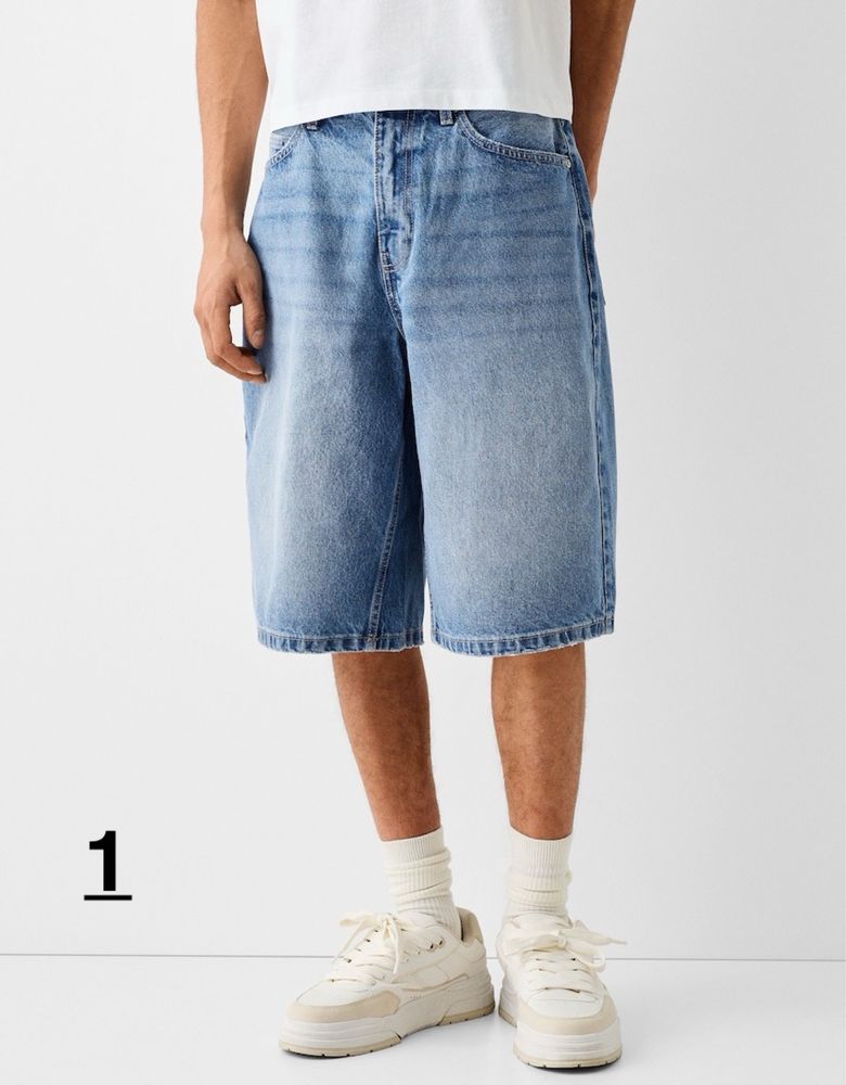 Широкі Шорти (M-L) Zara Pull&Bear Bershka Оригінал Шорты Широкие Нові