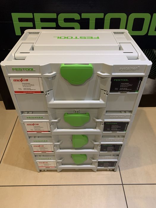 FESTOOL Systainery, komplet 4 sztuki, nowe, bez wad