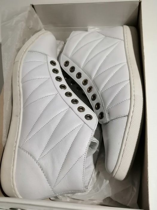 Sneakersy skórzane RINA DTG365KOLOR BIAŁY Gino Rossi rozmiar38 Nowe