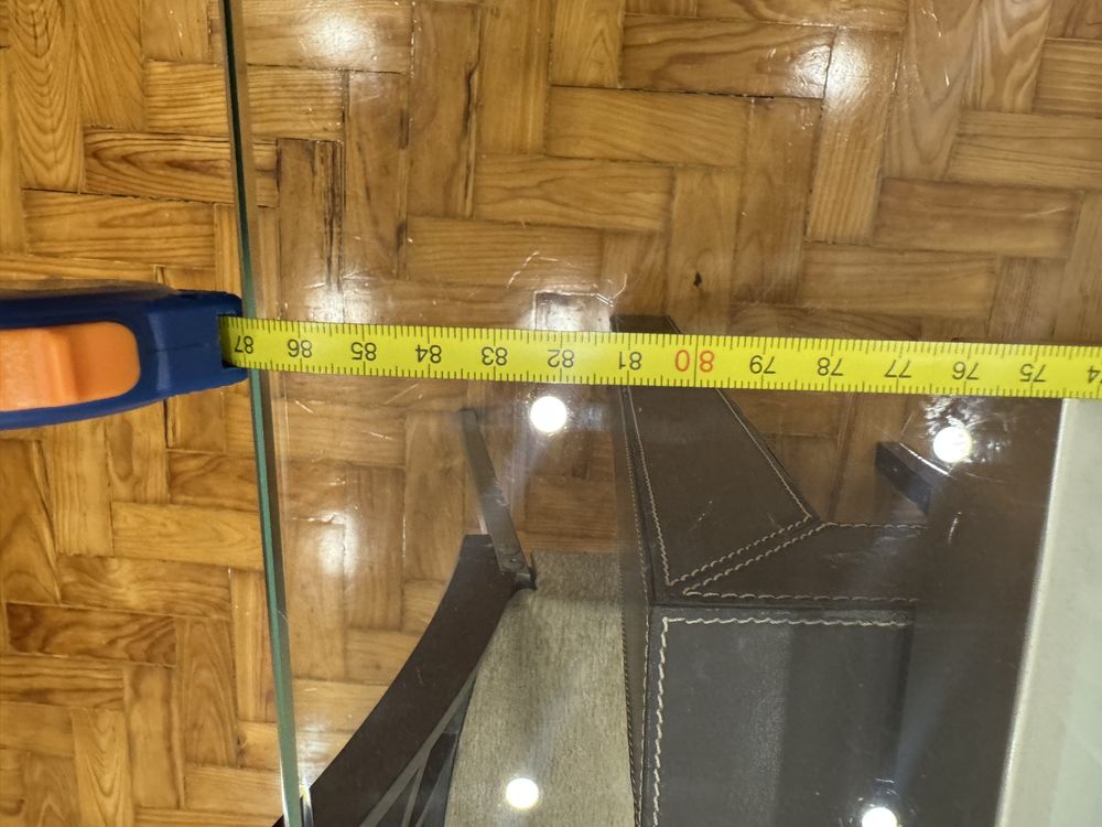 Mesa de vidro extensivel + 4 cadeiras
