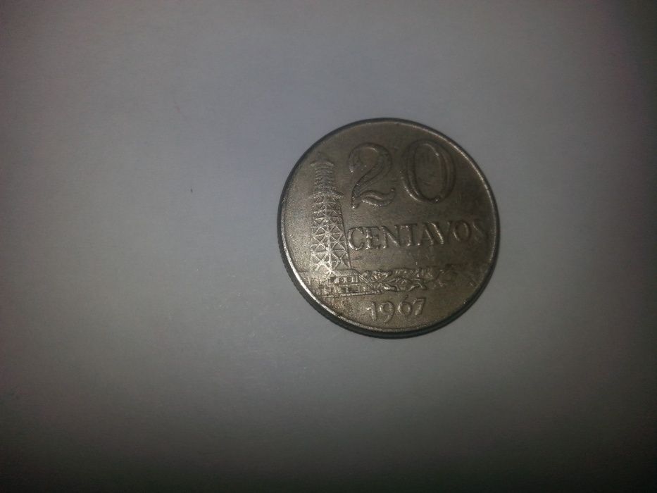 moeda 20 centavos brasil -1967