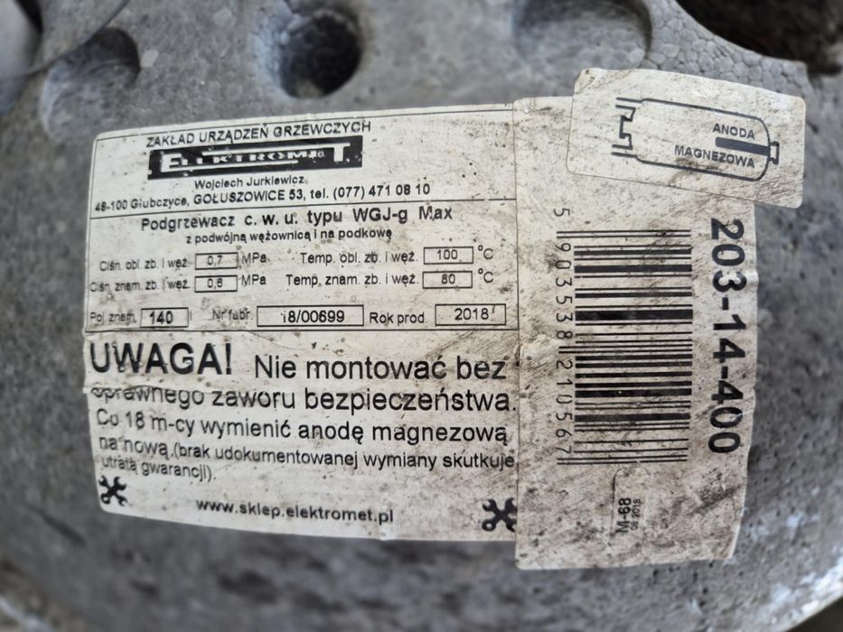 Bojler z podwójną wężownicą i na podkowę