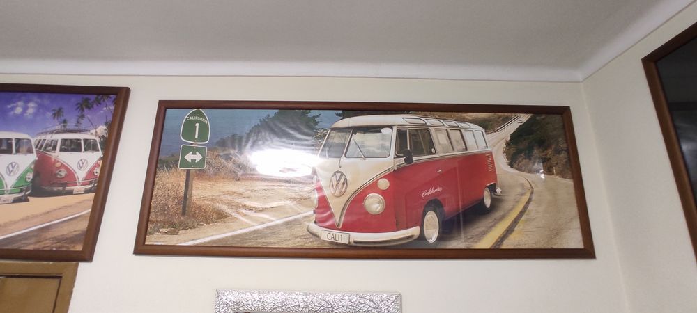 6 Quadros Carrinha Pão de Forma