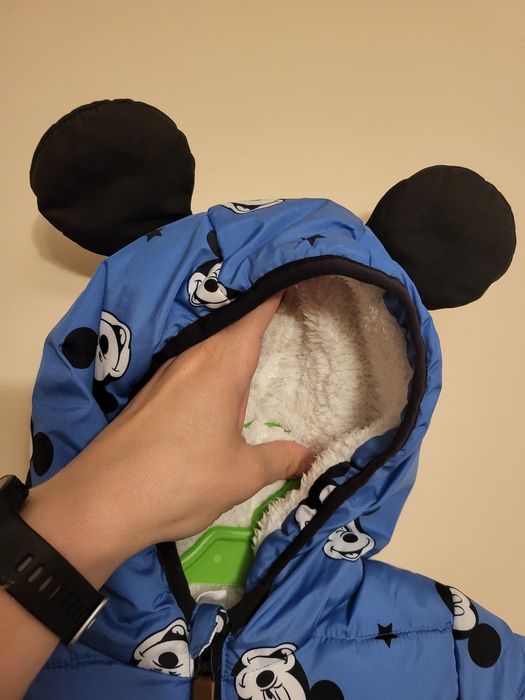 Nowa kurtka myszka miki 9-12 m ciepła