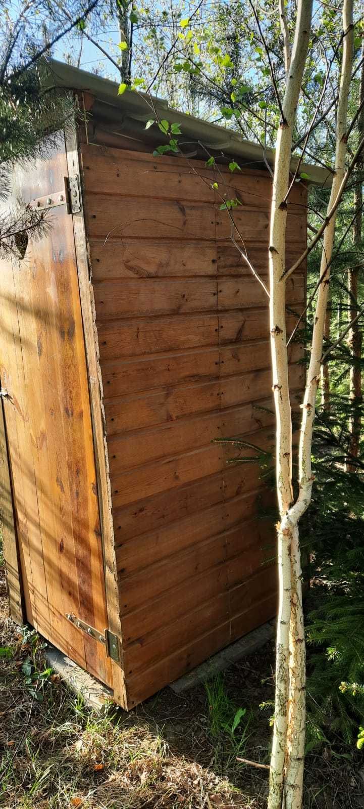 Wychodek drewniany, toaleta, WC