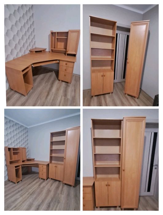 Продам меблеву стінку письмовий стіл, пенал, книжкова шафа