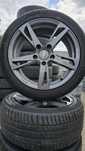 Felgi 17” 5x120 ET43 + opony Michelin 225/45R17, 6,5 mm