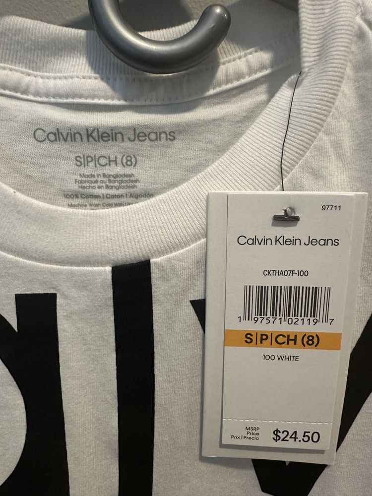 Футболка logo Calvin Klein хлопчача