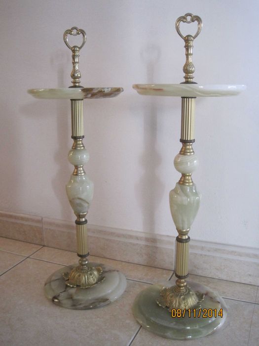 Cinzeiros em onix - conjunto