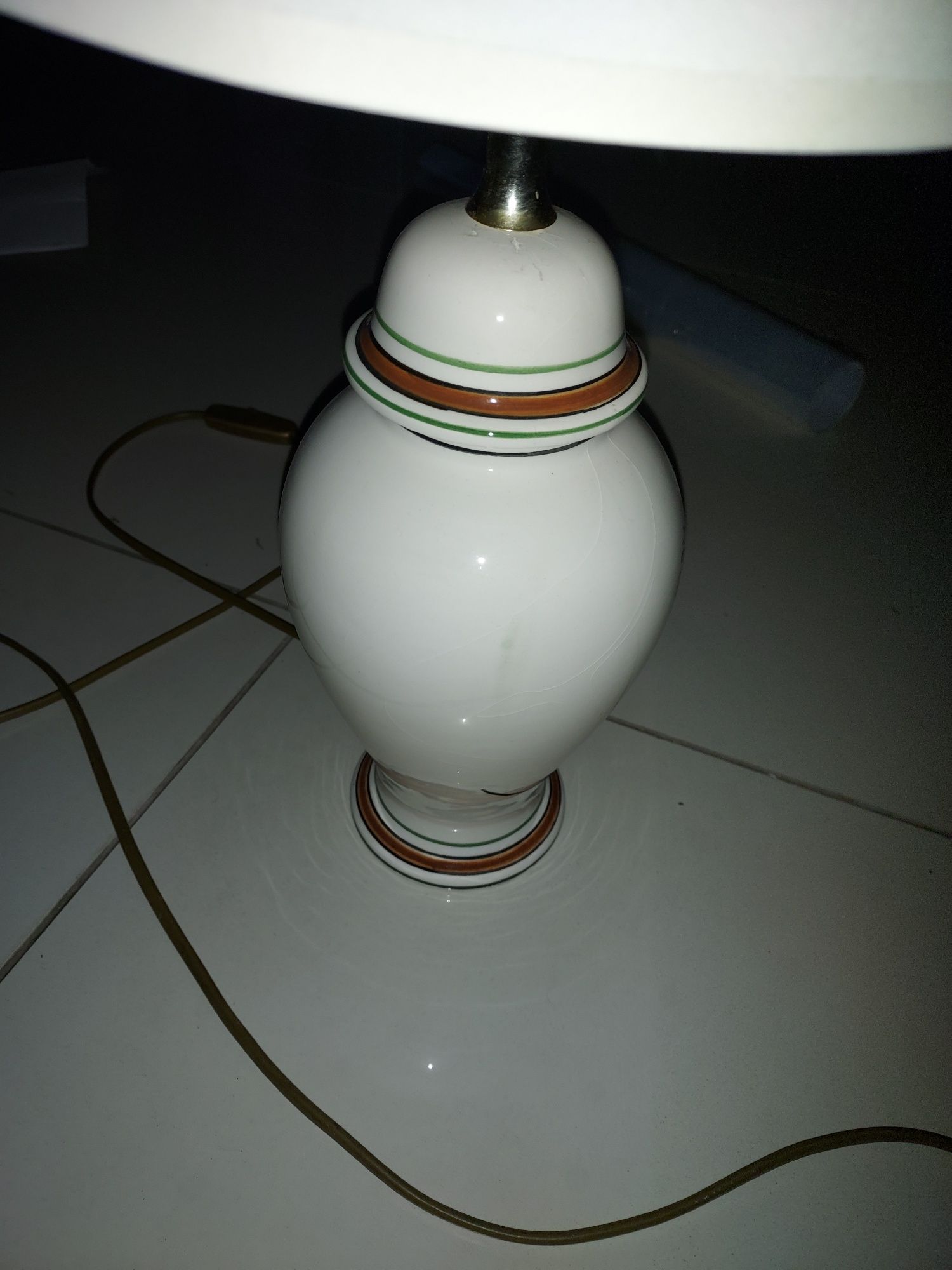 Candeeiro porcelana