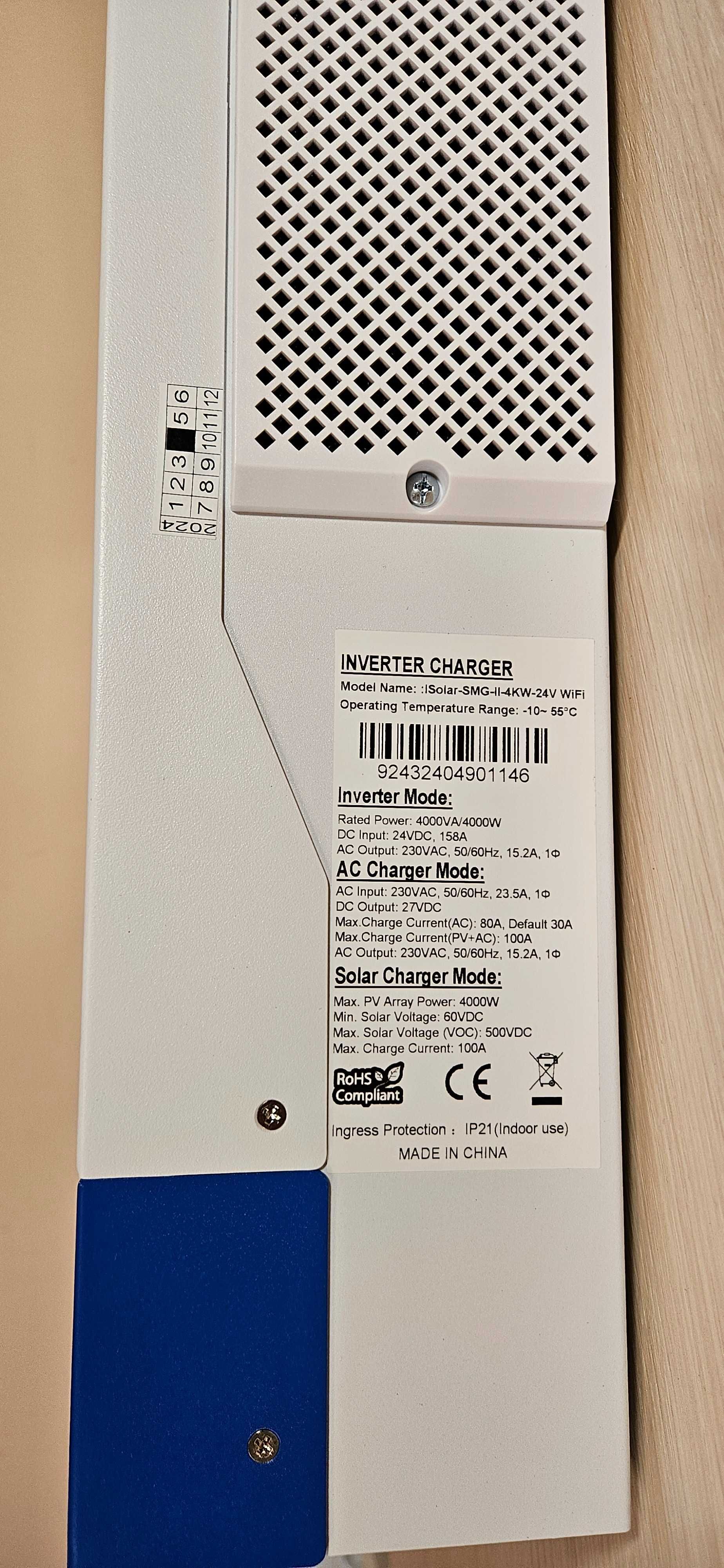 Гібридний сонячний інвертор Easun Power SMG II 4KW 24V WIFI