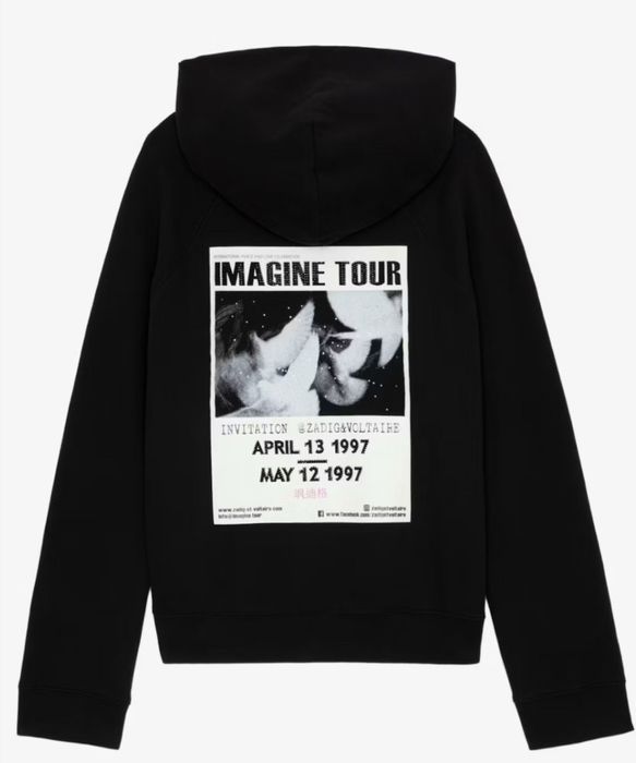 Zadig & Voltaire худі толстовка чорна zadig et voltaire