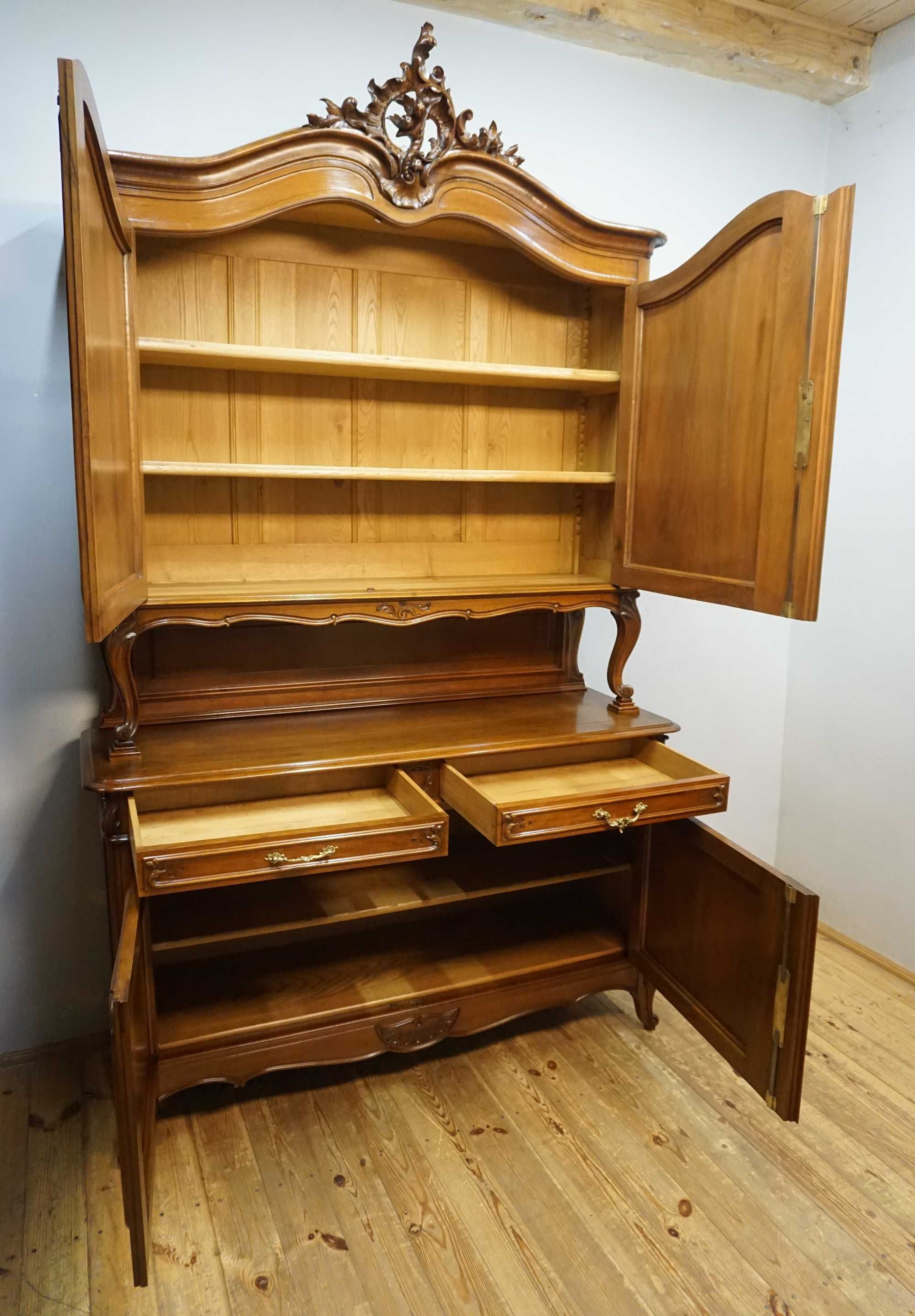 Pałacowy Kredens Ludwik ORZECH WYS 281cm
