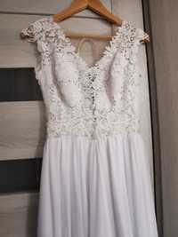 Suknia ślubna - muślinowa