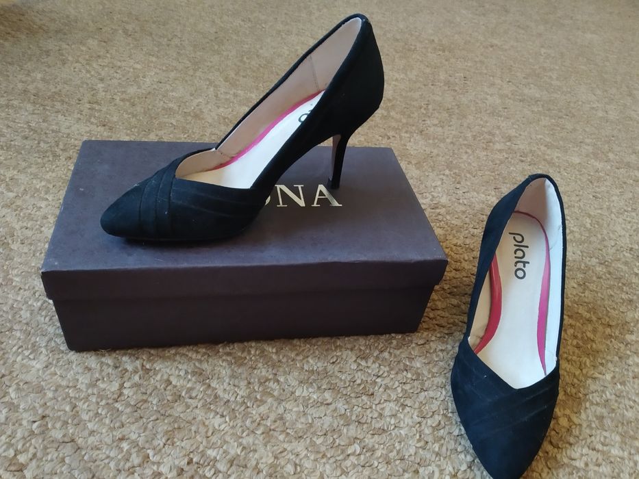 Туфлі жіночі чорні замш, 36 р.