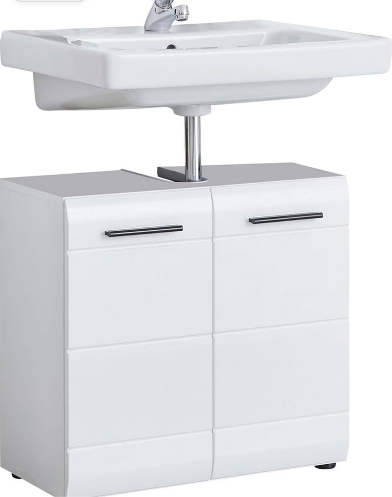 Szafka łazienkowa 60x56x31 cm front połysk, korpus mat