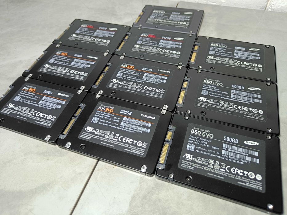 SSD диск ССД SAMSUNG 860 EVO 850 EVO 500GB  97-100% здоровя!