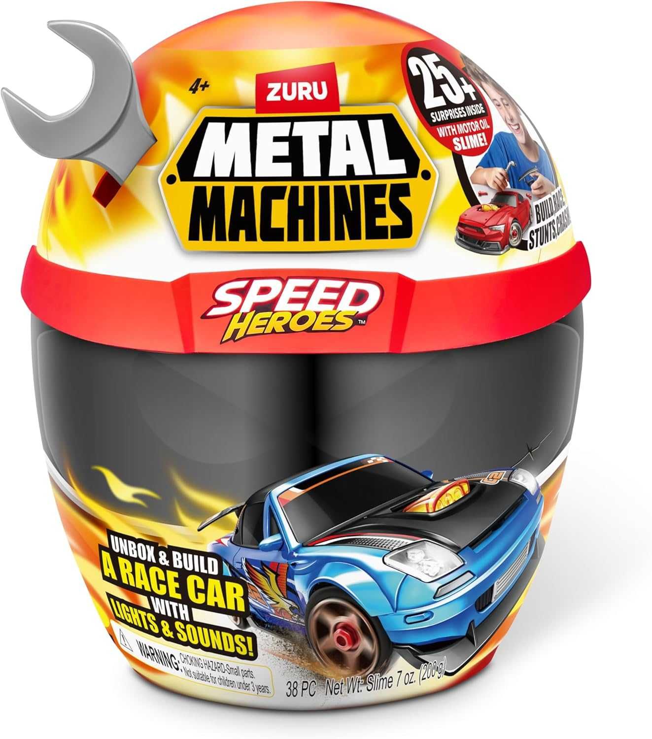 Zuru Metal Machines Speed Heroes яйце машина сюрприз Світло Звук