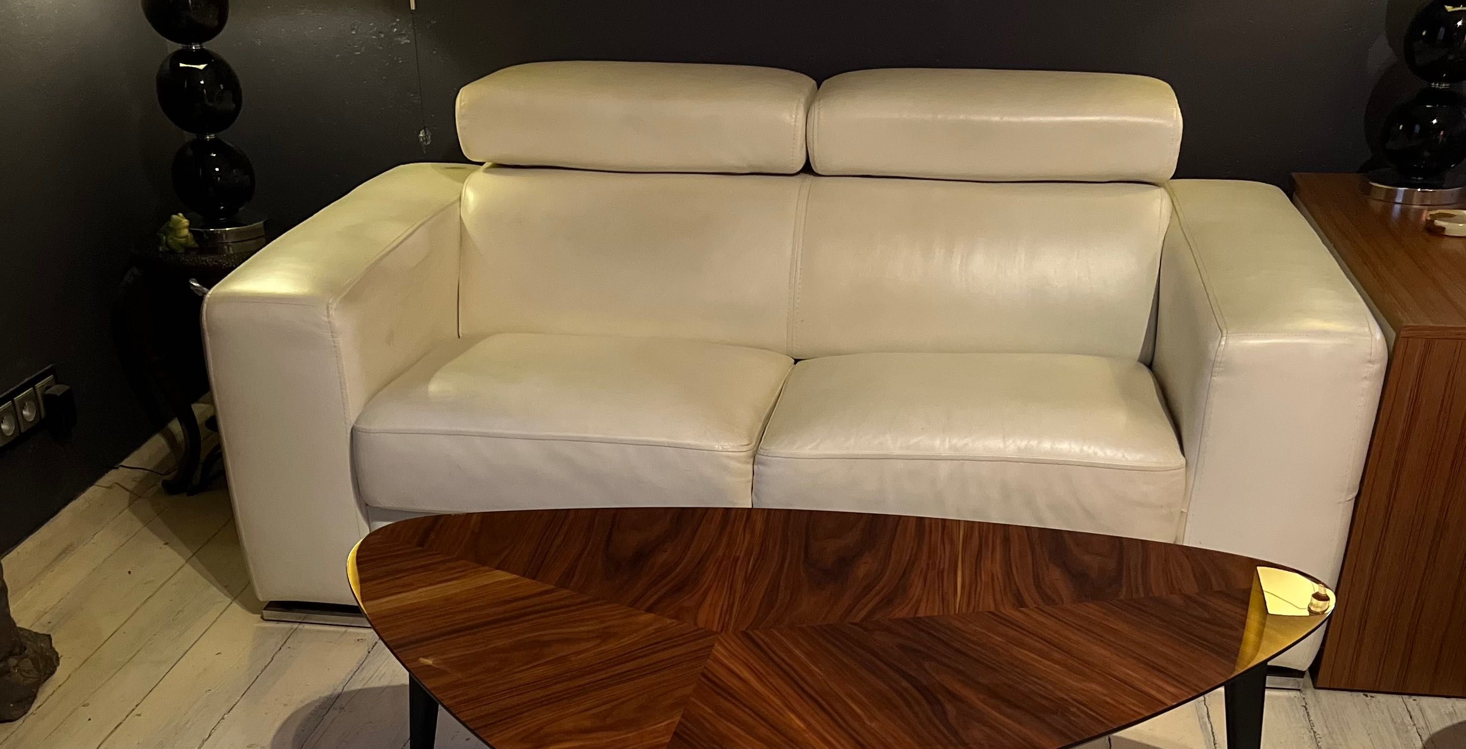 Sofa skórzana , biała