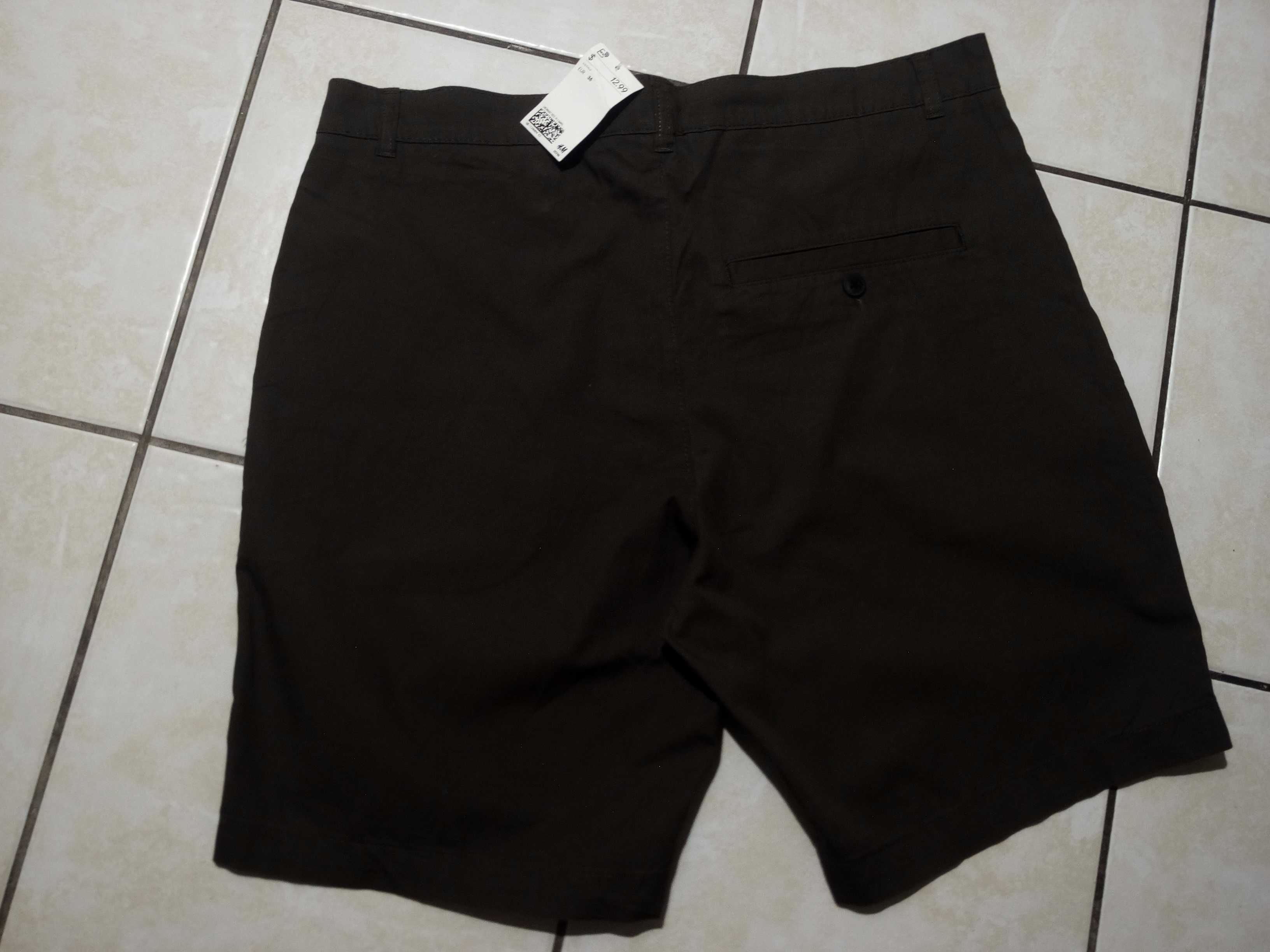 H & M USA - NOWE!!! z Metkami Spodenki Męskie pas 96cm / dł. 49cm