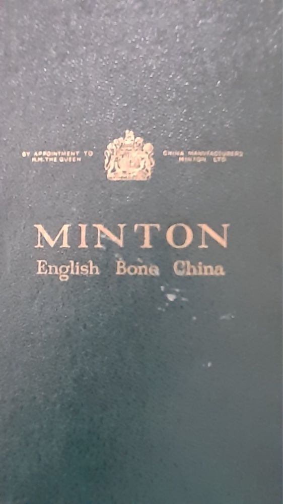 Vintage angielskie małe talerzyki spodki marki MINTON