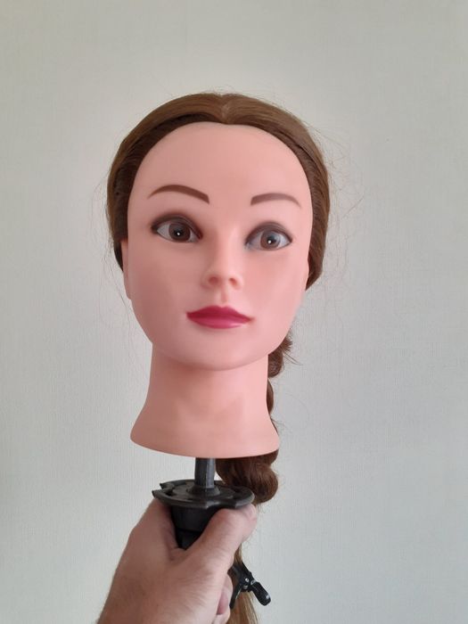 Тренировочная голова манекен учебная болванка для причёсок парекмахеру