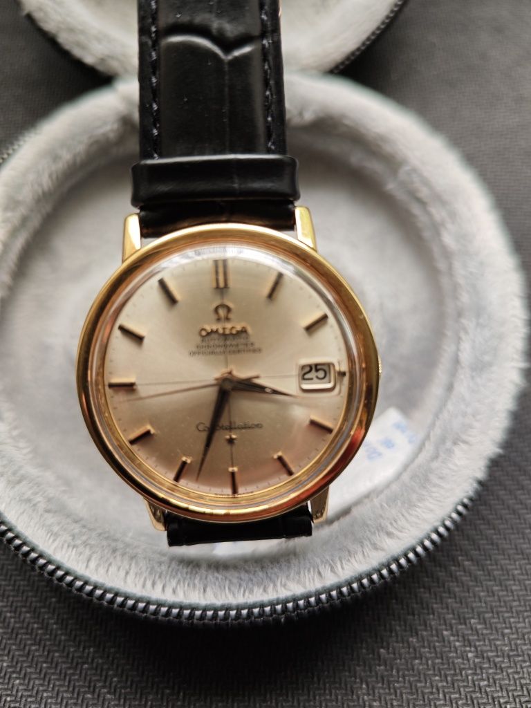 Złoty zegarek Omega Constellation 18k , że750