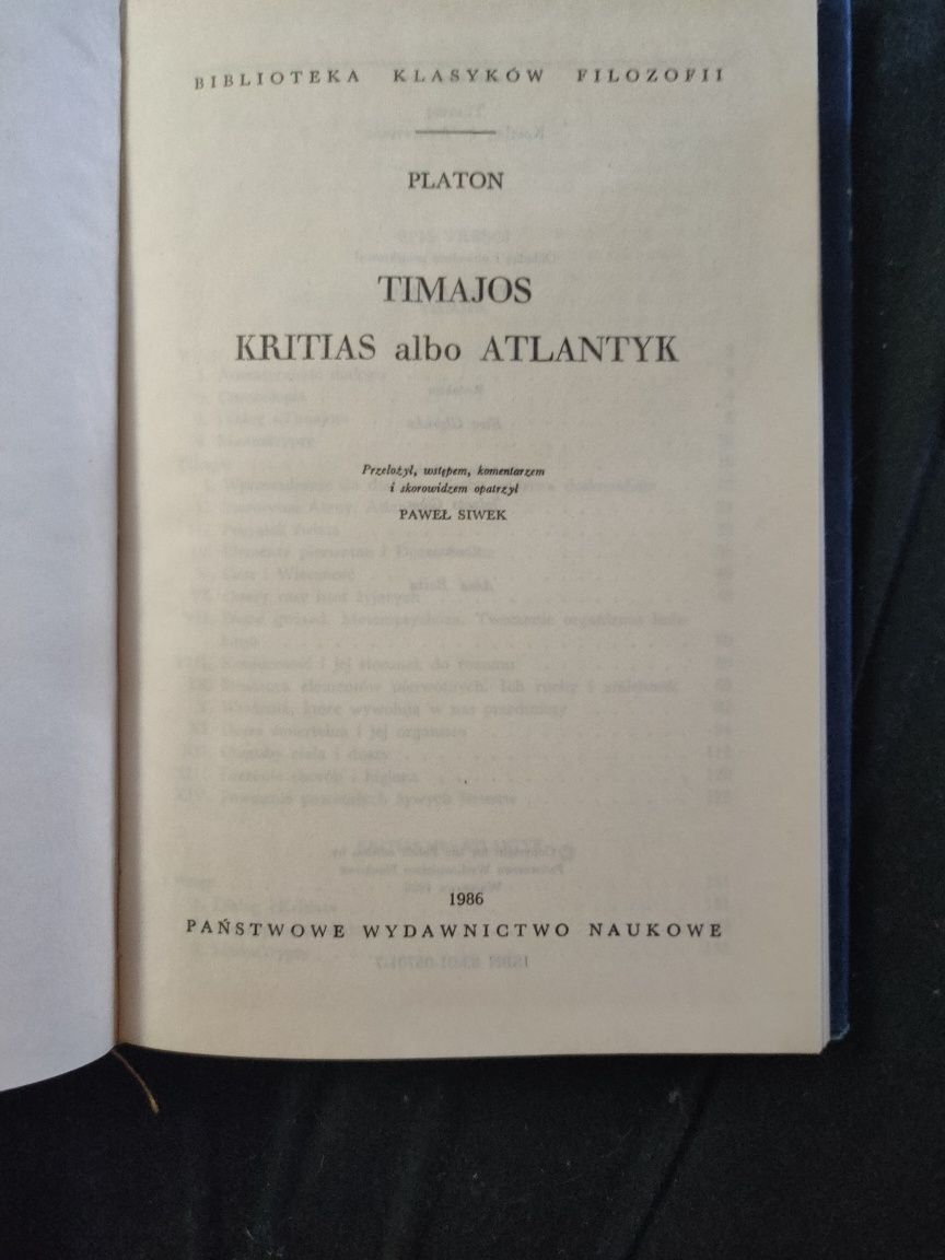 Trimajos Kritias. Platon