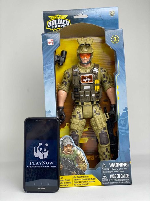 Детский игровой набор Chap Mei Большой  Солдат 32 см Рейнджер *