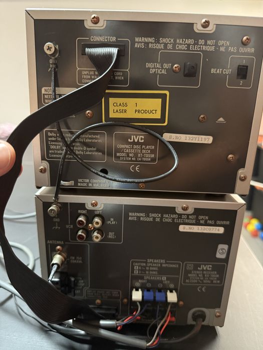 Aparelhagem JVC EX-TD55R Vintage K7 e CD