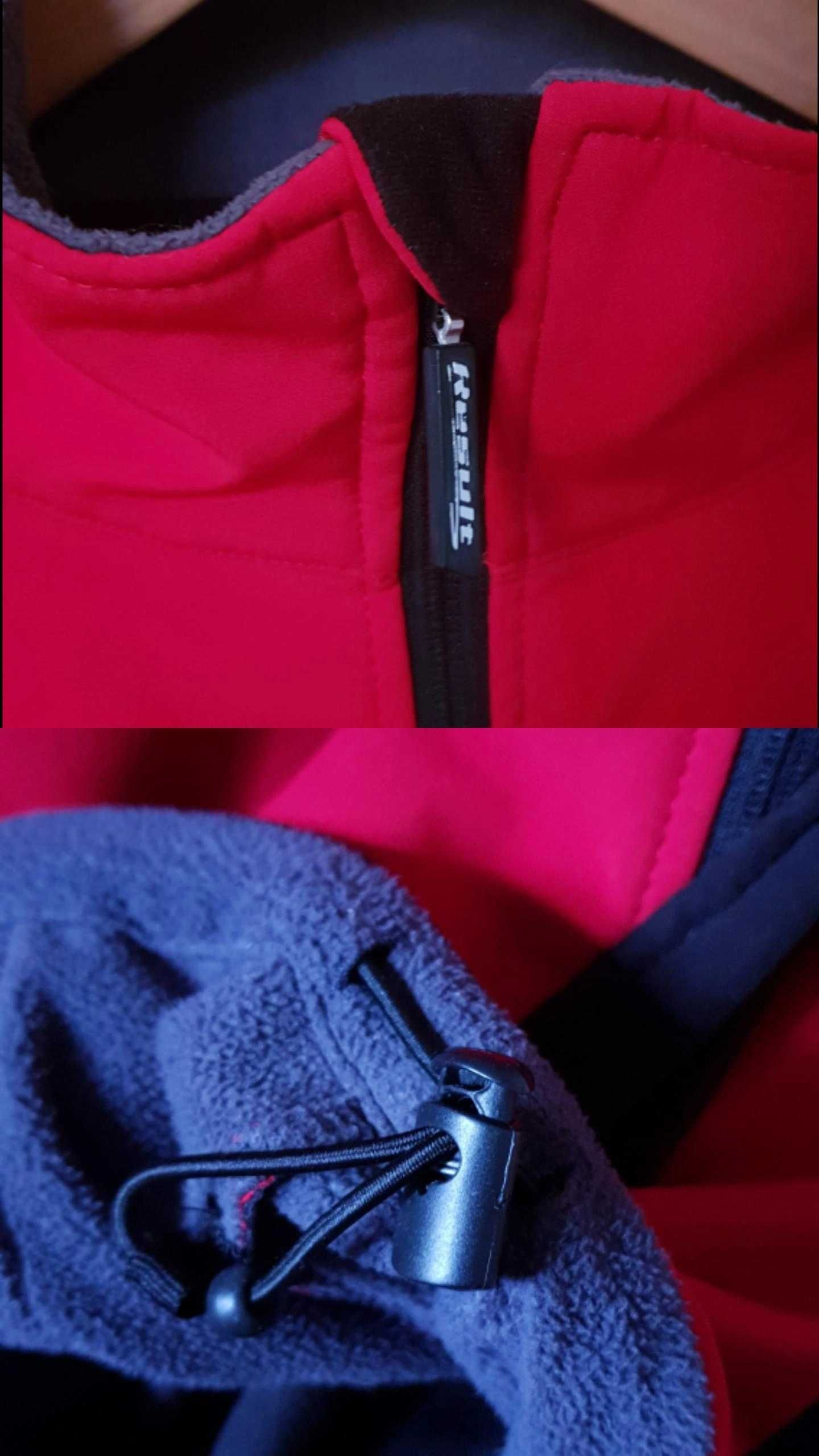 Damska kurtka softshell rower czerwono czarna RESULT r.38